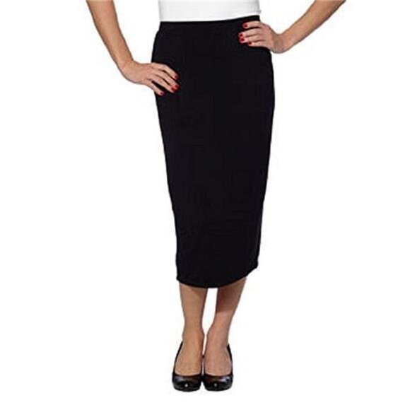 Matty M Dresses & Skirts - Matty M Ladies' Midi Skirt (Black, X-Small)